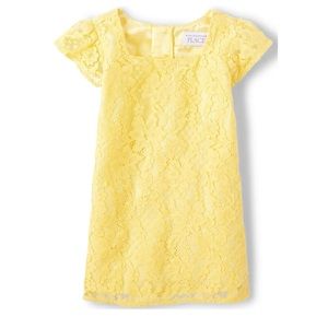 🌟NEW🌟 Children’s Place Yellow Lace Dress sz L (10-12) Pre-Loved!